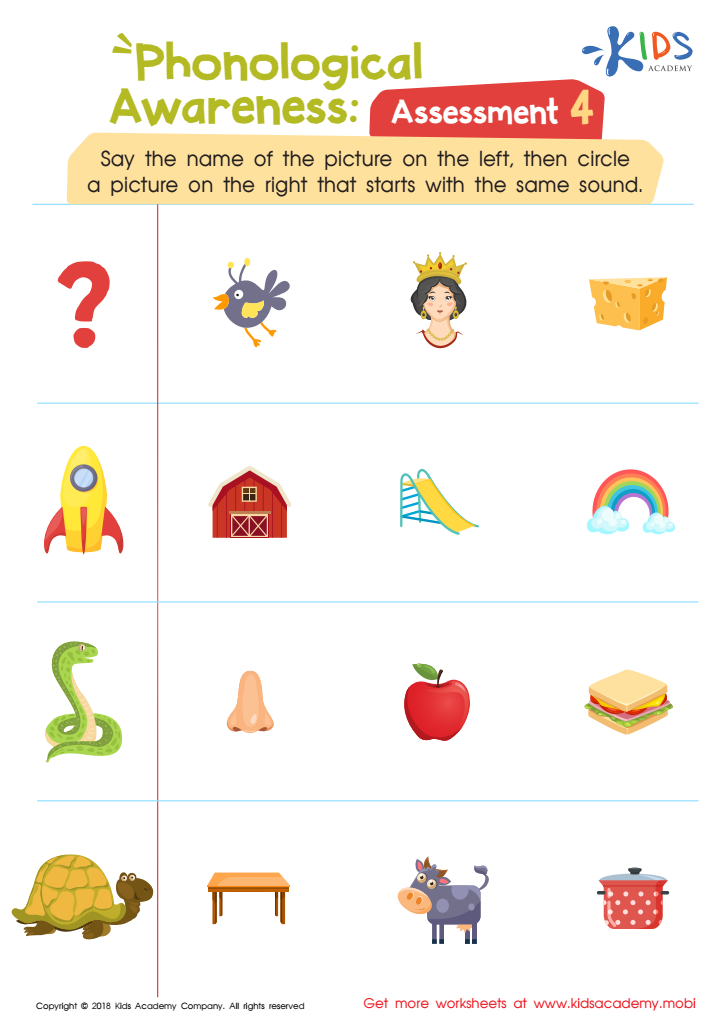 phonemic awareness worksheet