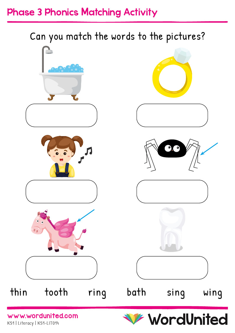 Phase 3 Phonics Worksheets - WordUnited