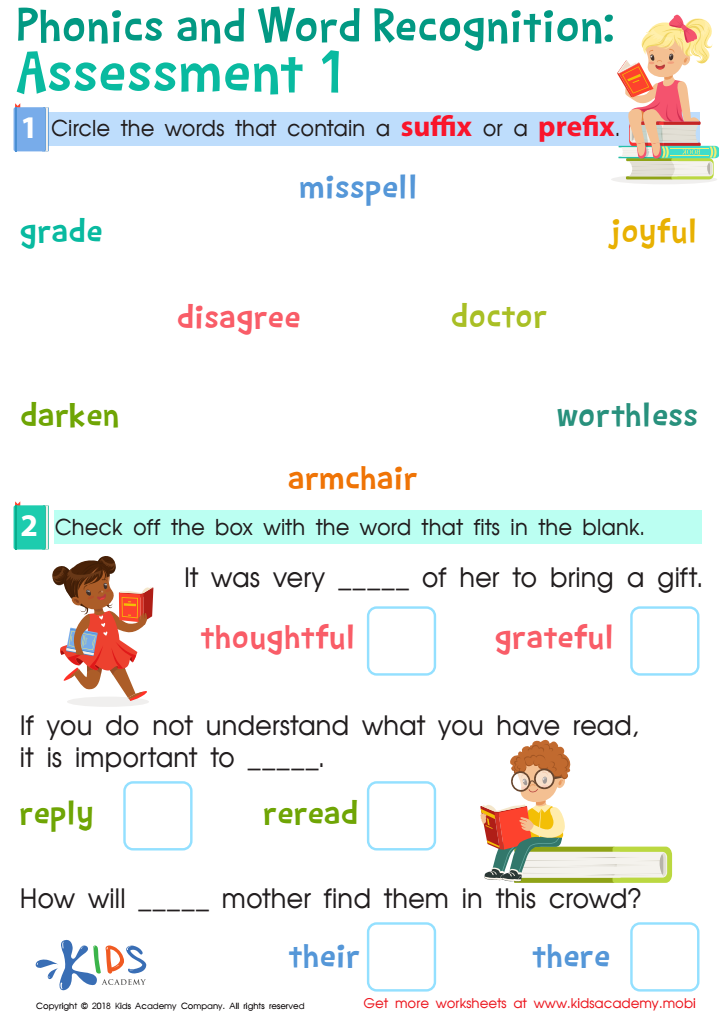 3rd Grade Phonics Worksheets
