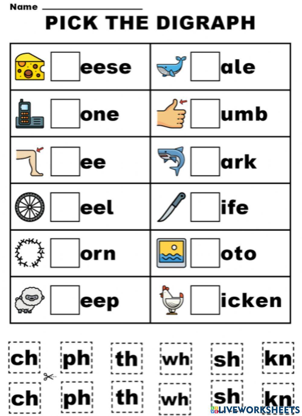Beginning Phonics Blends worksheet  