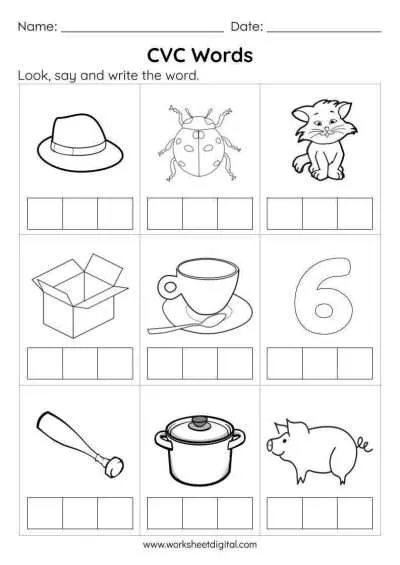 phonics for kindergarten worksheet