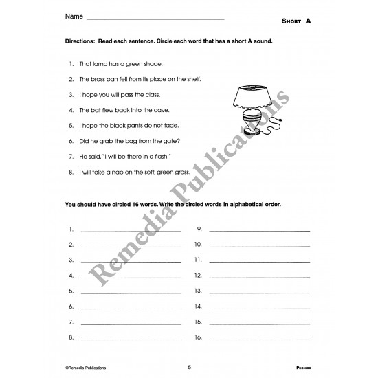 phonics for older students free worksheet