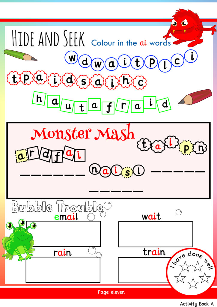 Free Phonics Worksheets &  Activities | Monster Phonics