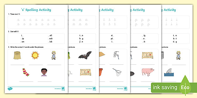 phonics spelling worksheet