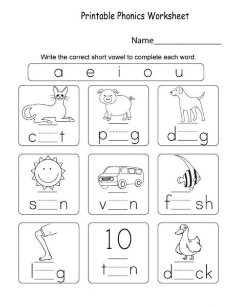 phonics worksheet 2nd grade