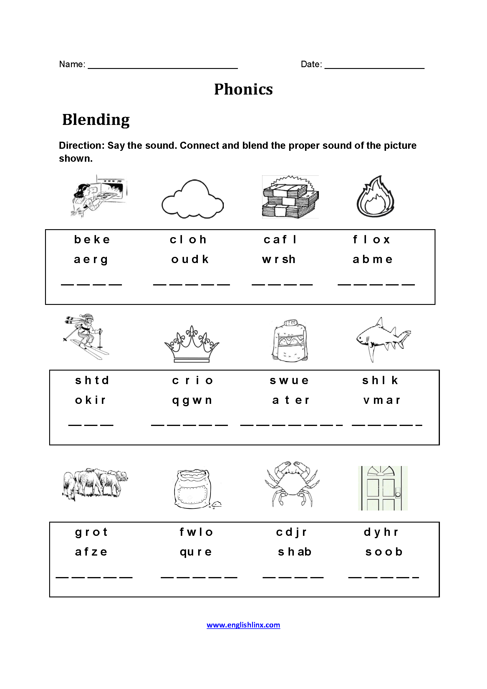 worksheets library | Phonics Worksheets