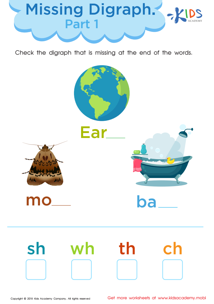 phonics worksheet for 1st graders
