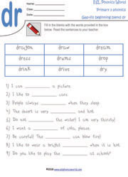 Primary Word Scramble Worksheets | Phonics Gap Fills for Kids