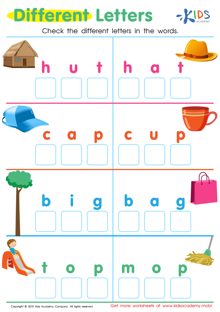 Free Reading Skills Easy Elementary Phonics Worksheets for 5-Year-Olds