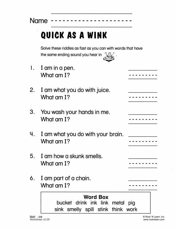 Phonics Worksheets For Adults
