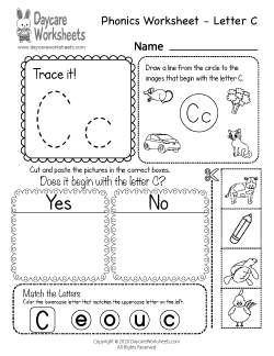 phonics worksheet for kindergarten free