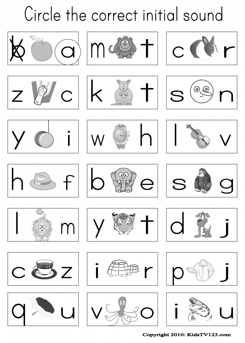 phonics worksheet for kindergarten pdf