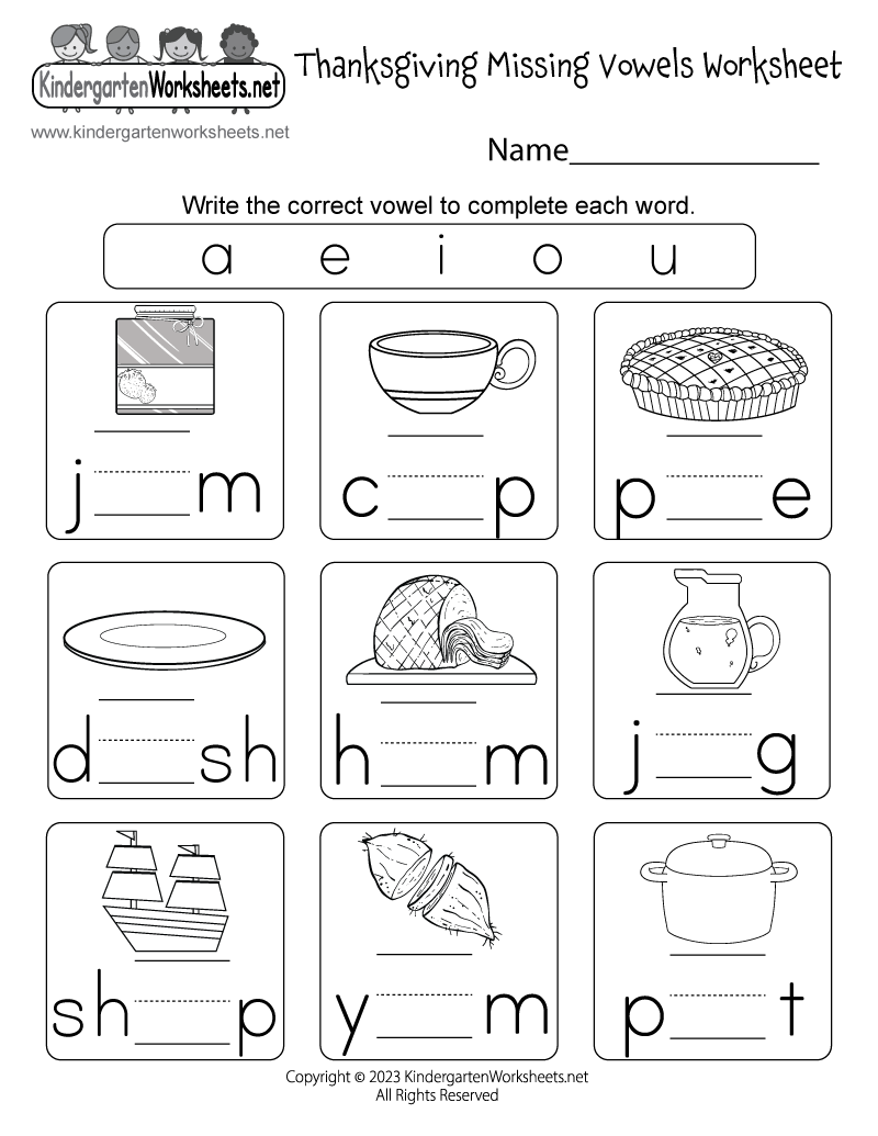 Thanksgiving Phonics Worksheet - Free Printable, Digital, &  PDF