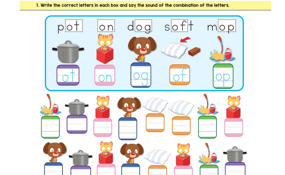 phonics worksheet for kindergarten pdf
