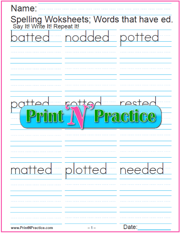 8 Phonics Worksheets FREE  