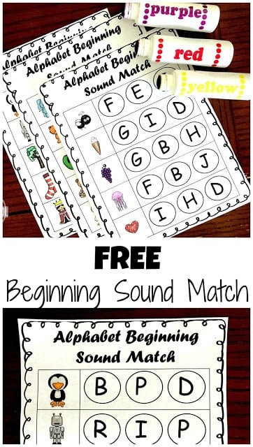phonics worksheet pre k