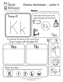 Preschool Phonics Worksheets - Learning Beginning Sounds from A to Z