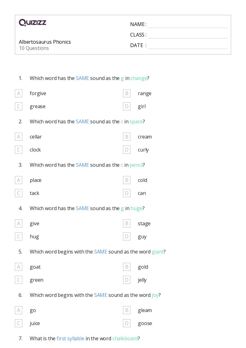 50+ Phonics worksheets for 3rd Grade on Quizizz | Free &  Printable