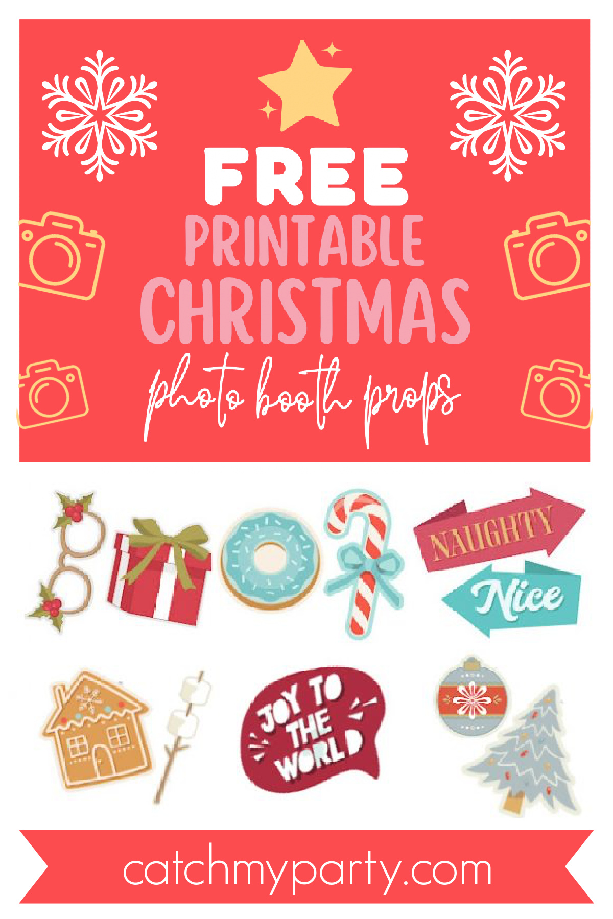 Free Photo Booth Props Diy And Free Printable Christmas Download Free 
