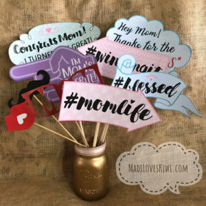 photo booth props printable sayings