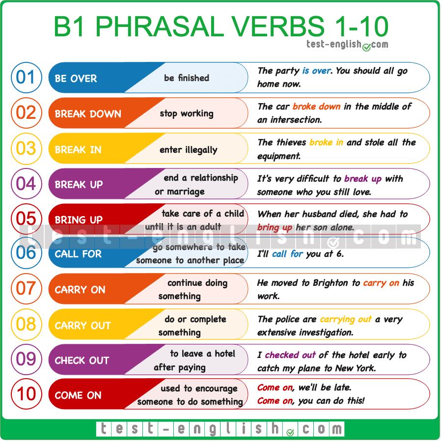 phrasal verbs worksheet
