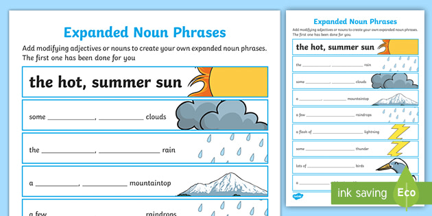 phrases worksheet