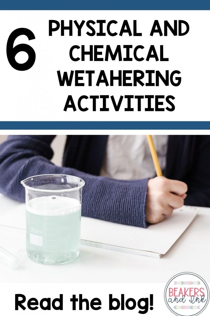 physical and chemical weathering worksheet