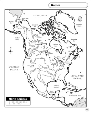 Physical Map (North America) | Printable Maps
