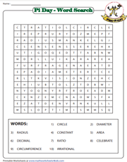 Pi Day Worksheets