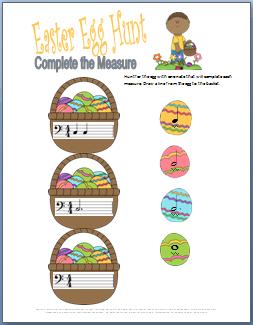 piano rhythm worksheet