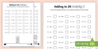 picture addition worksheet for year