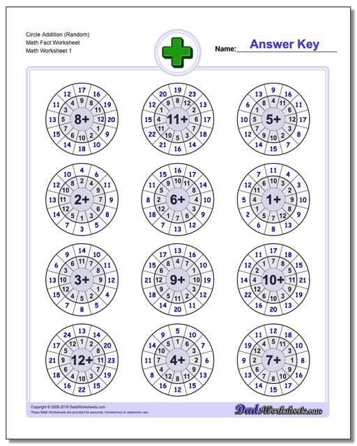 DadsWorksheets Library - Free Printable Math Worksheets