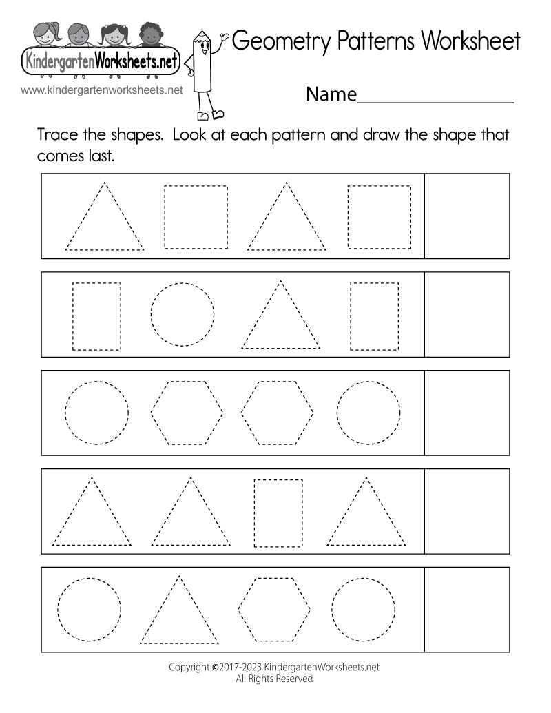 picture patterns worksheet