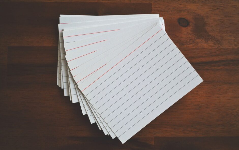 pictures in flashcards