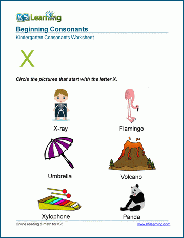 Letter X Worksheets -Worksheets Library