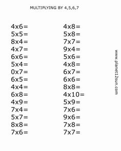 pinterest multiplication worksheet