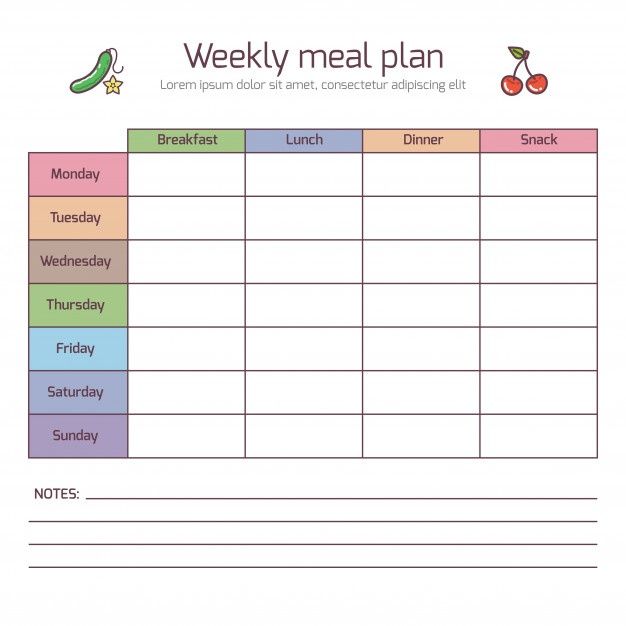pinterest printable meal planner