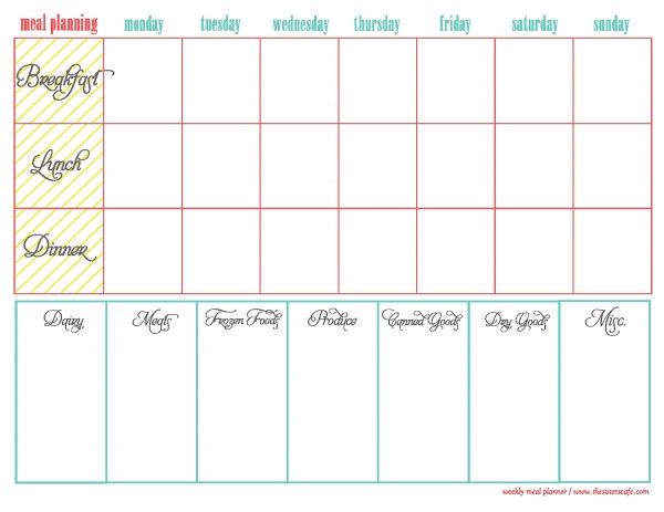 Menu Planning