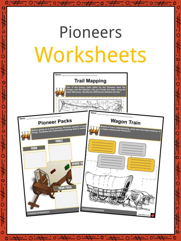 pioneers worksheet