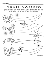 pirates past noon worksheet