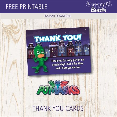 pj mask thank you tags printable