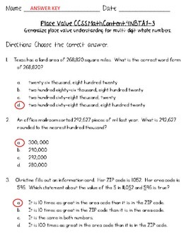 place value 5th grade common core worksheet