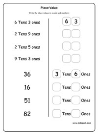 Place Value Worksheets,Printable Counting Worksheets,Play School ...