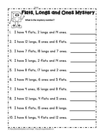 Place Value Riddles Worksheets