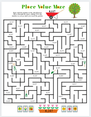 Place Value Games &  Printable Charts (FREE!) | Orison Orchards