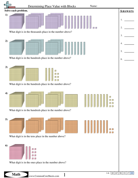 Value &  Place Value Worksheets | Free - Distance Learning ...