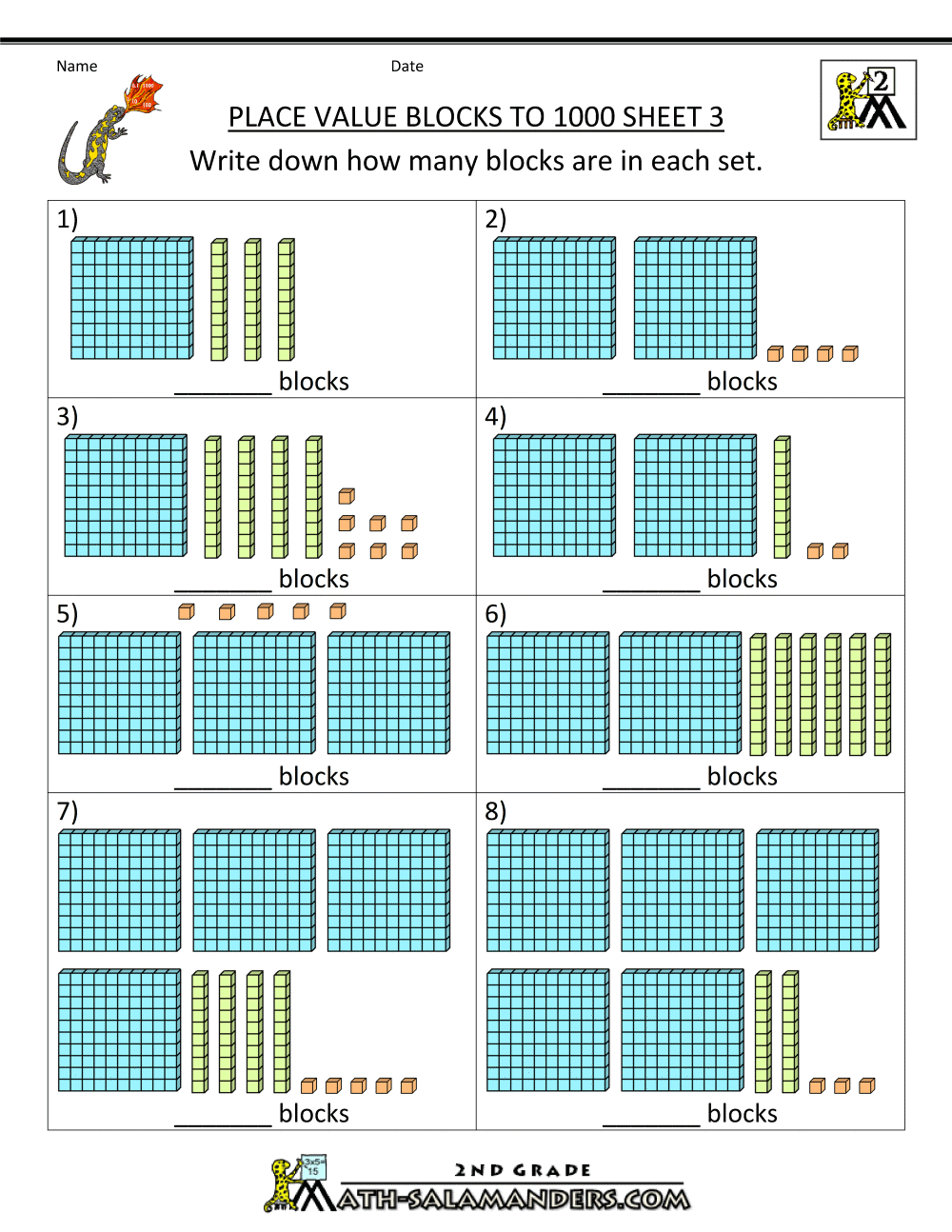 Place Value Blocks with 3 digit number | Base ten blocks, Place ...