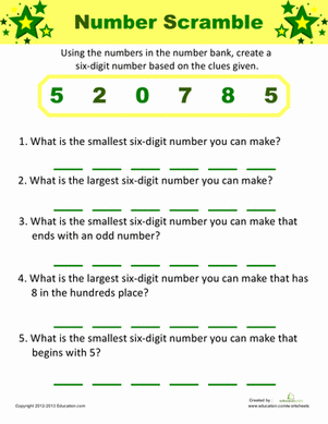 Place Value Challenge | Interactive Worksheet 
