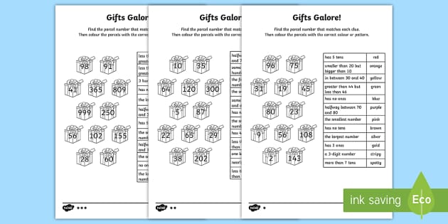 Place Value Number Clues Homework Worksheet / Worksheets