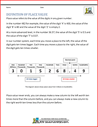 Place Value Worksheets